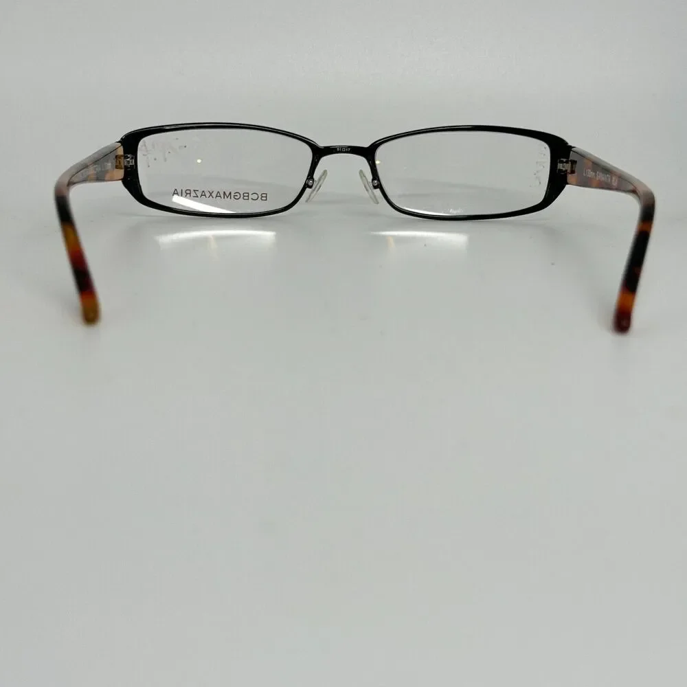 BCBGMAXAZRIA Black Metal Eyeglasses FRAMES ONLY -‎ Samanta BLA 51-17-130 H13567